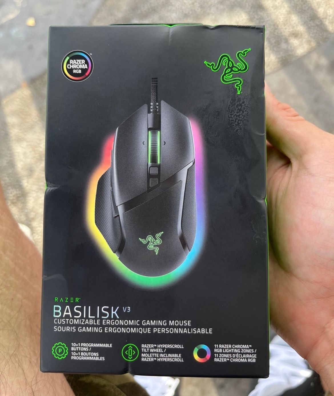 Gaming Mouse Basilisk V3 Customizable ergonomic gaming mouse/Razor Chroma RGBNew