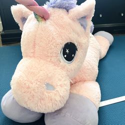 Jumbo Stuffed Pink Unicorn