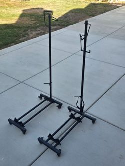 2 Vertical standing Bike Racks