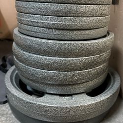 Olympic Size Weight Plates  Total of 110lbs