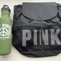 PINK Mini Backpack + Bottle Bundle