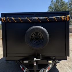 🎃🔥New 8x4x12 Hydraulic Dump Trailer With Accessories 