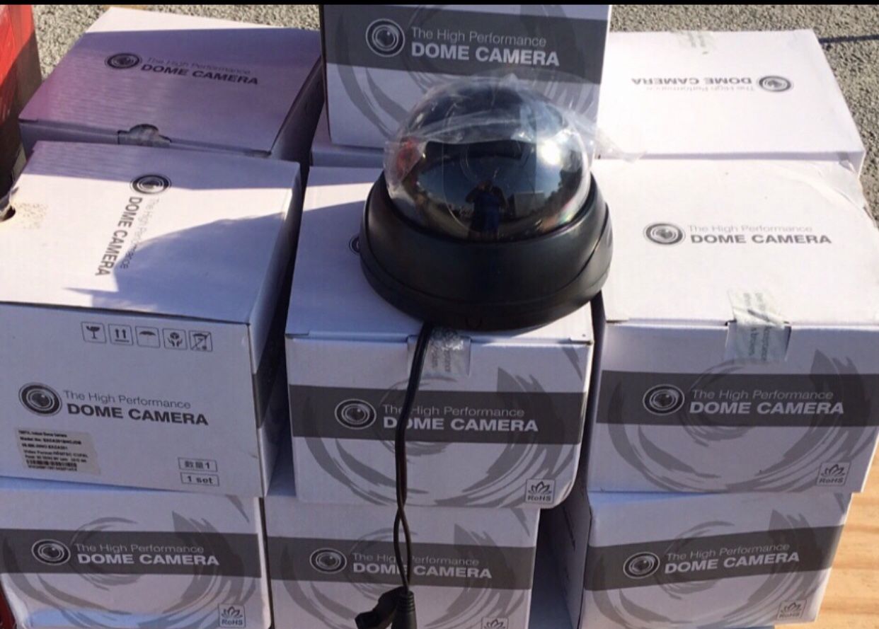 WHOLESALE LIQUIDATION 20 cameras for $100 Or 100 cameras for $400 firm brand new 700TVL Indoor black dome 100% high quality Retails around $45 ea