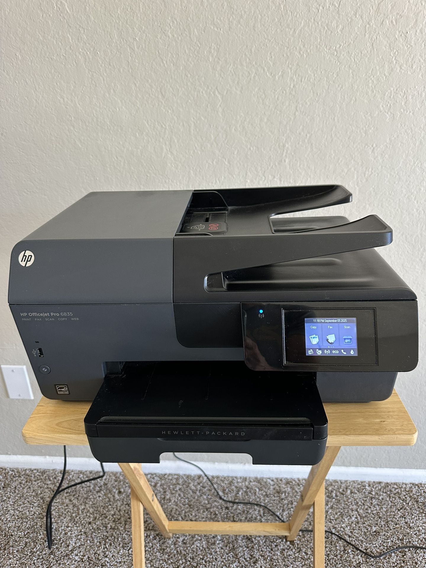 HP OfficeJet Pro 6835 All-in-One Printer Scan Fax Copy Print