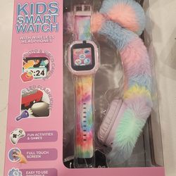 KIDS SMART WATCH WITH WIRELESS HEADPHONES 