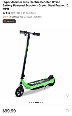 Hyper Jammer 12 volt electric scooter