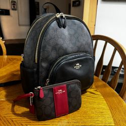 Coach Backpack & Wallet