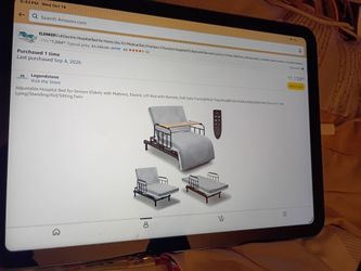 Adjustable hospital bed chair
