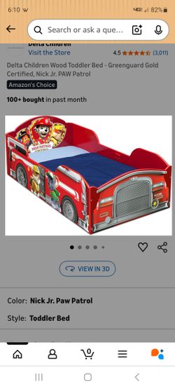 Paw patrol wooden toddler bed