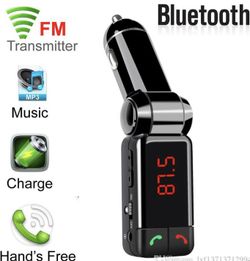 Wireless Bluetooth Car kit handsfree talk MP3 player fm transmitter dual car charger