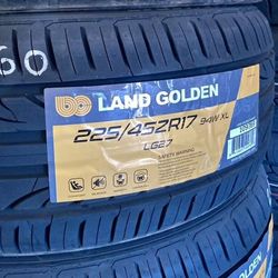 225 45 17 Tires Set New 