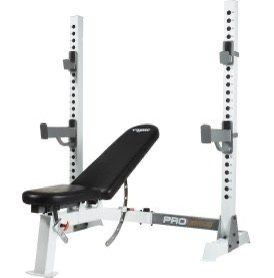 BalanceFrom RS 60 Multifunctional Workout Station Adjustable Olympic Workout Bench with Squat Rack, Leg Extension, Preacher Curl, and Weight Storage,