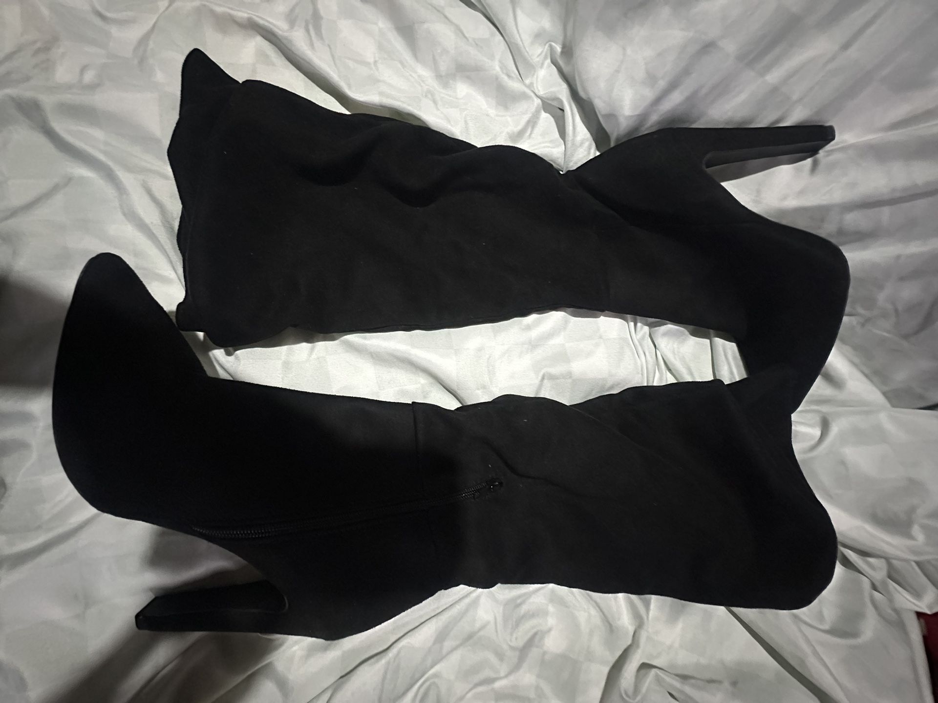 Black High Heel Boots New 