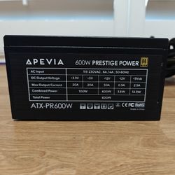 Apevia Prestige 600w Gold Power Supply PSU For Gaming PC Desktop Computer Like Corsair Thermaltake Cooler Master