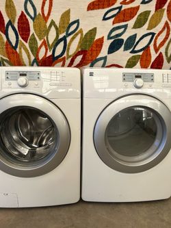 Kenmore set gas laundry