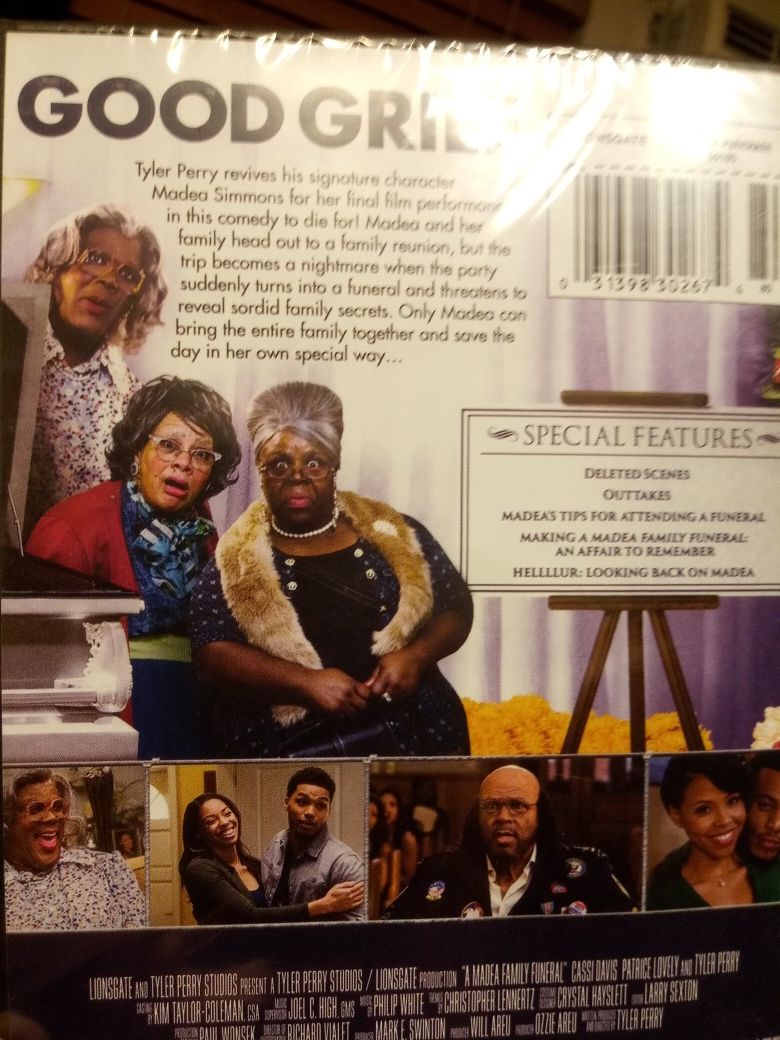 Tyler perry Madea's Family Funeral dvd for Sale in Corona, CA