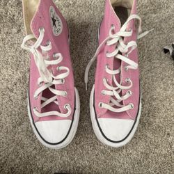 Platform pink converse