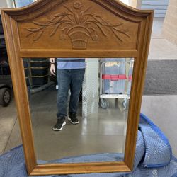 Ethan Allen Solid Wood Mirror – Made in USA – 42” x 32”