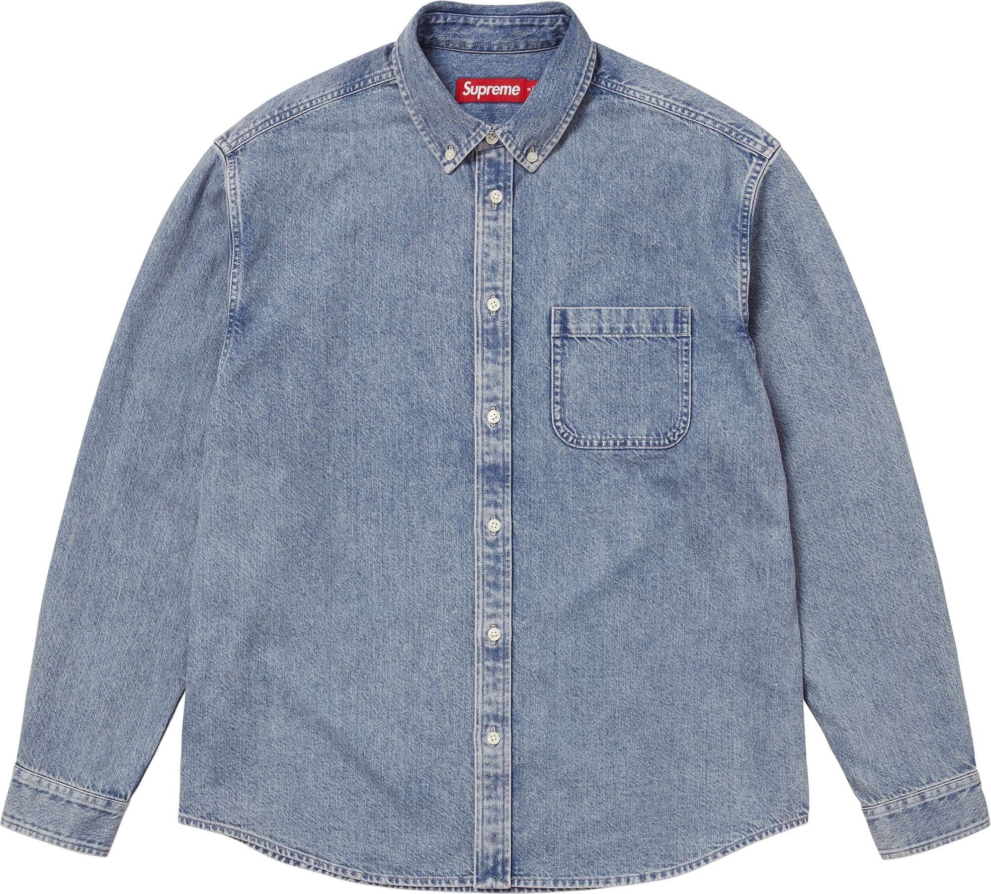 Supreme Appliqué Denim Shirt - Brand New - Size Large