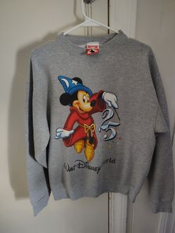New 90's WALT DISNEY WORLD MICKEY Made in USA Size XL Vintage Sweat-shirt / G5713S