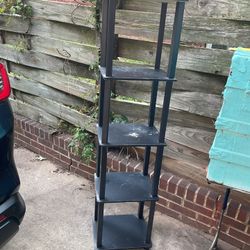 A Very Good Shelf With 5 Shelves (58” High X 14” Long X 12” Wide) ( NO SHIPPING) Needs A Little Cleaning 