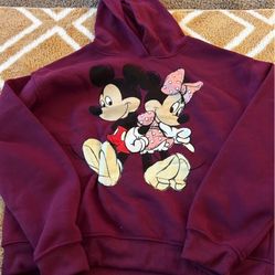 Women’s Large Disney Mickey Minnie Sweatshirt 
