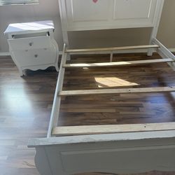 Bed and   Bedside table full size