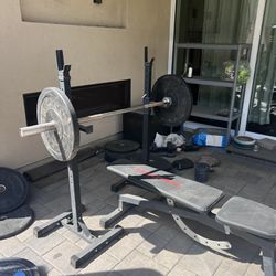 Weightlifting Equipment Barbell Bumper Plates Etc 