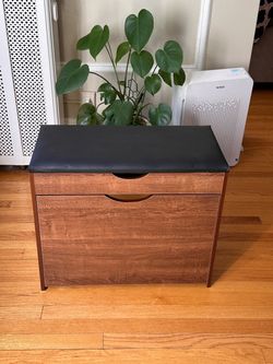 Kids shoe storage bench