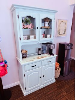 Custom Painted Hutch and Buffet