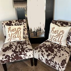 Cow Pattern Chairs