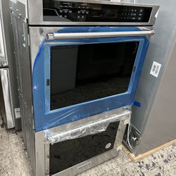 Stainless Steel KitchenAid 30” Double Oven Built In 