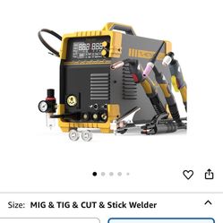 TOOLIOM MIG/TIG/CUT/Stick Welder 5 in 1 Multiprocess Welding Machine