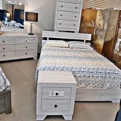 New 4pc Bedroom Set In Box 📦 Buy Now Pay Later $39 Down No Credit Needed