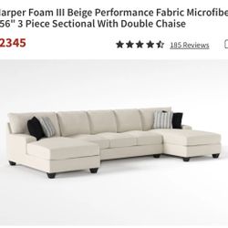 GENTLY USED SECTIONAL FOR SALE - NO STAINS 