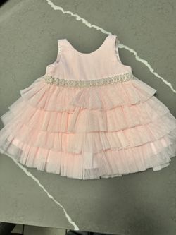 Light pink party dress for babies, size 9-12