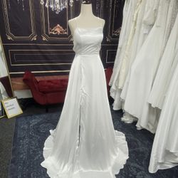 Satin Wedding Dress Sz M
