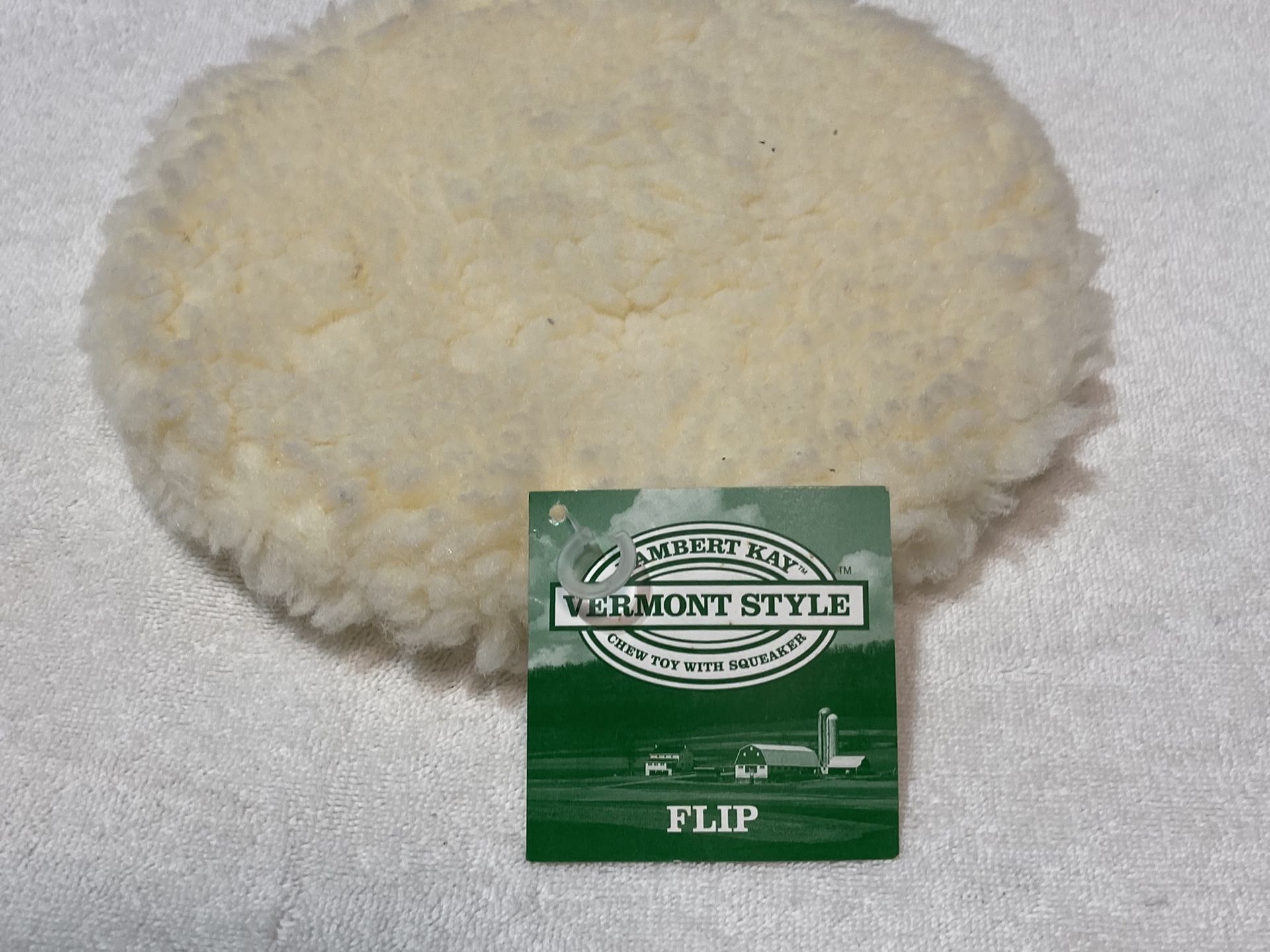 LAMBERT KAY VERMONT STYLE “FLIP” Chew Toy with Squeaker, New With Tag