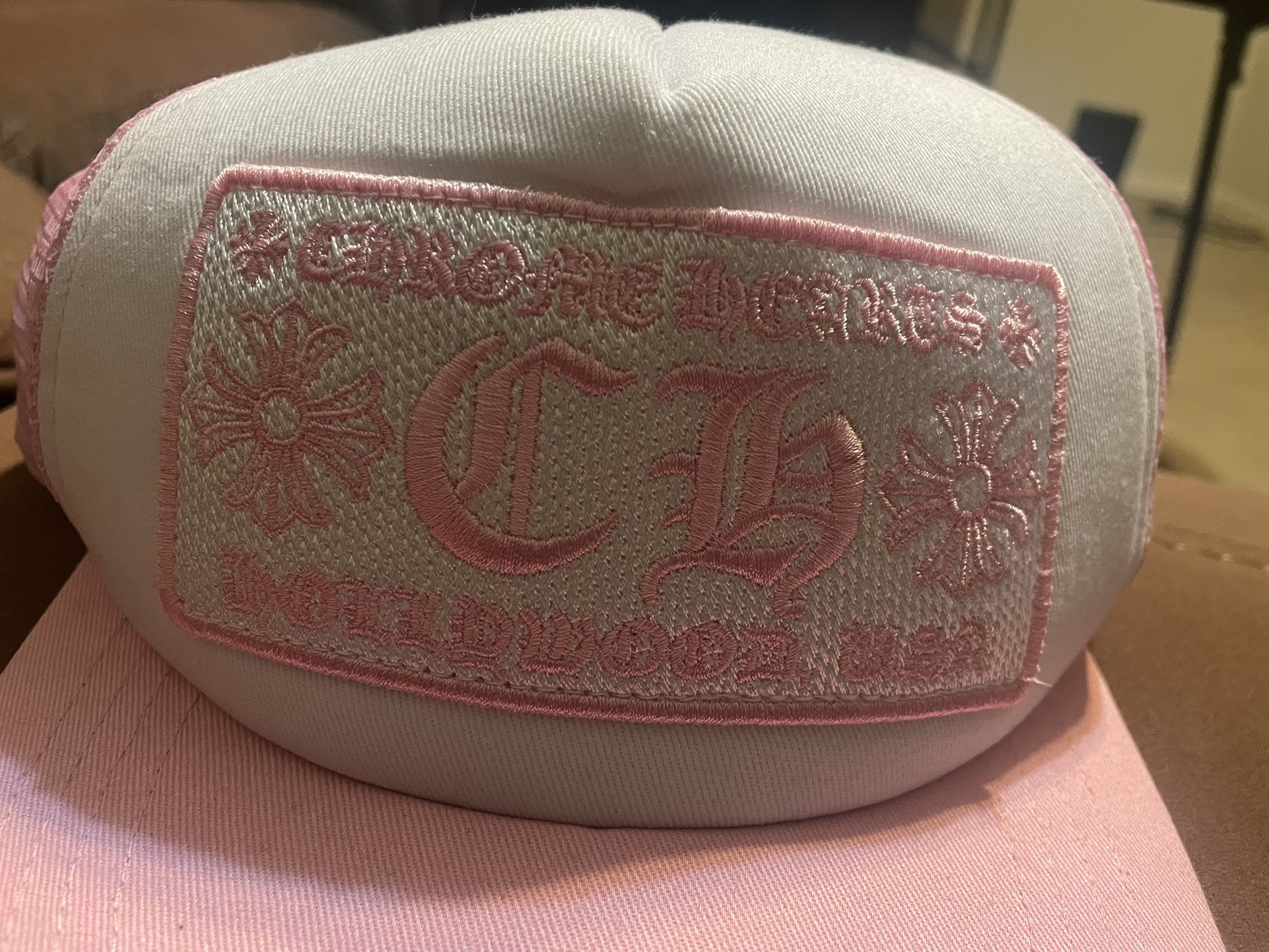 Pink Chrome Hearts Hat 