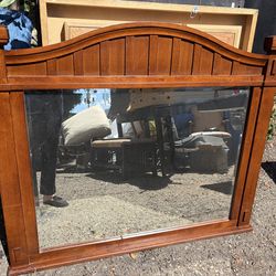 Mirror over a dresser or entry table