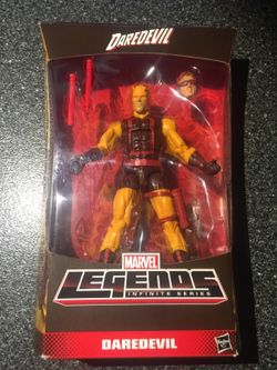 Daredevil 6 Inch Action Figure Marvel Legends Infinite Series Yellow Exclusive with matt murdock head collectible figure