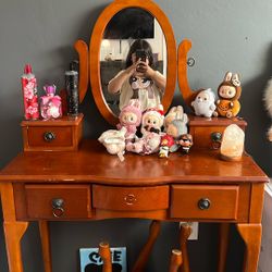 Desk For Makeup And Stuff. “ Labubu’s Not included.