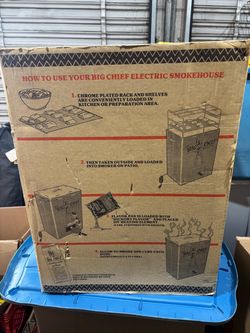 Big Chief Electric Smoker Top Load 9890 Luhr Jensen Complete Working w/ Box