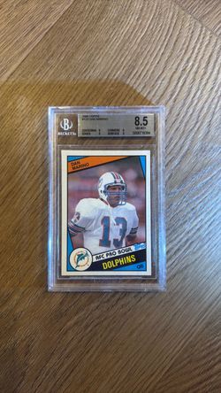 1984 Topps Dan Marino #123 Rookie Card – BGS 8.5 NM-MT+ – Dolphins HOF