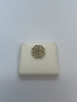 14k Gold Diamond 4 Heart Interlocking Pendant. New.