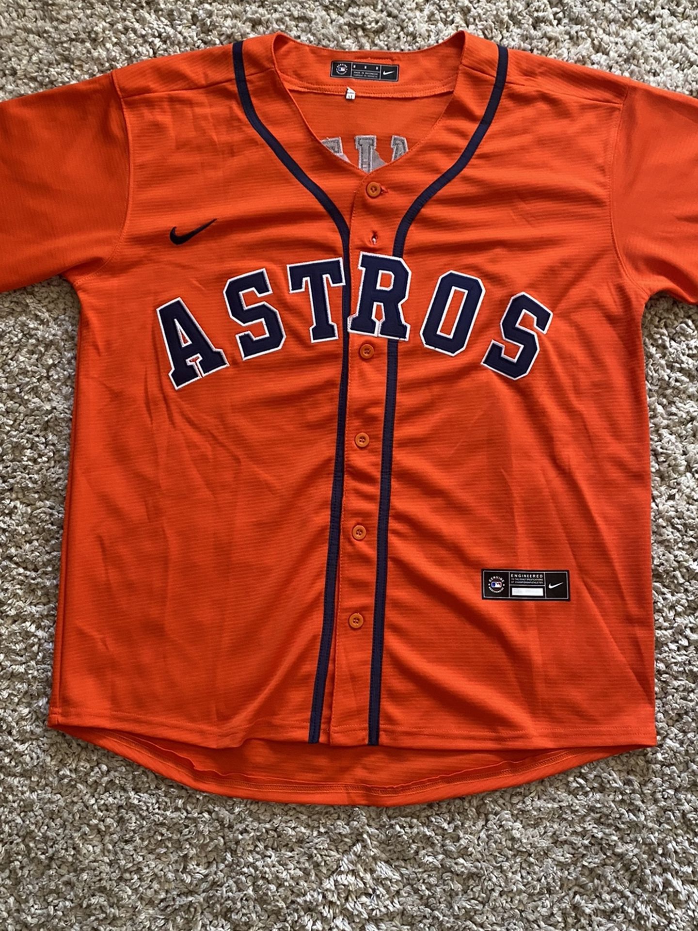 Astros #38 Smith Orange Adult Medium