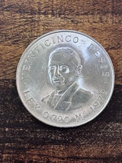 1972 México 🇲🇽 25 Pesos Silver Coin