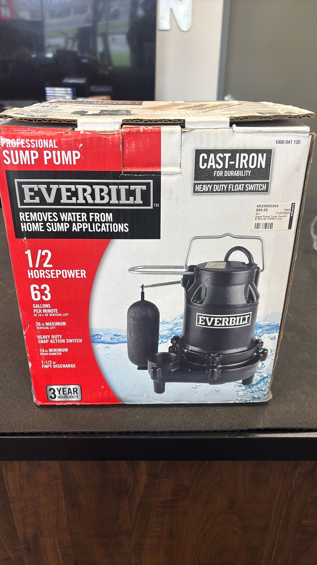 Everbilt Professional Sump Pump