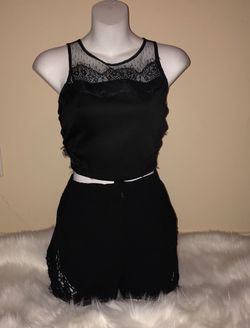 Black matching set