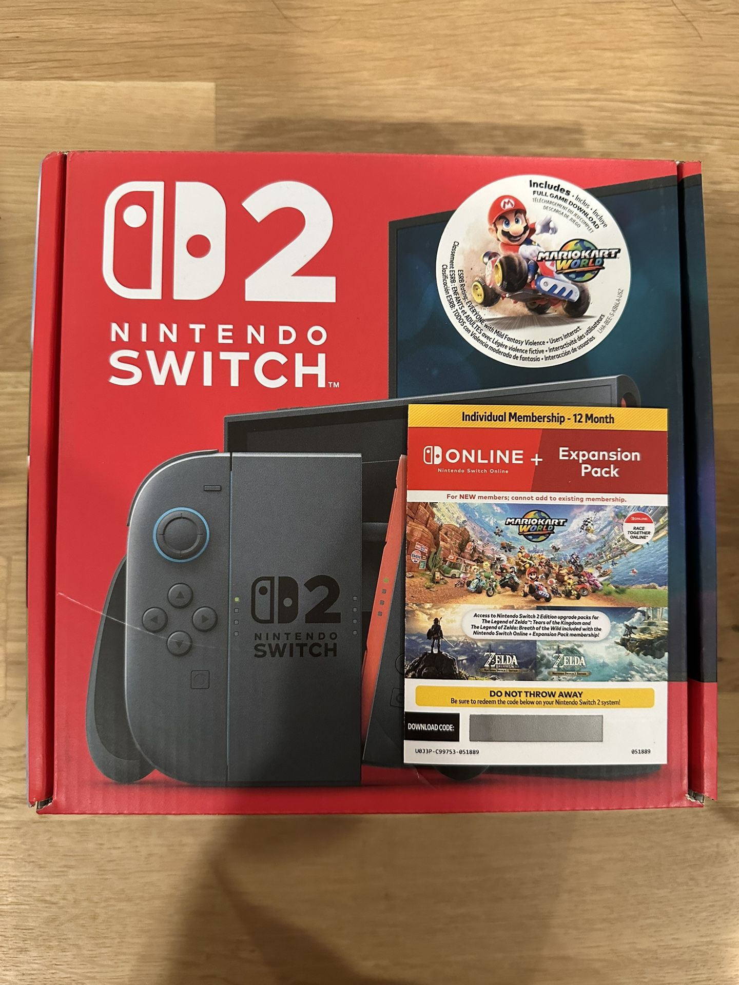 Nintendo Switch 2 Mariokart World Bundle New